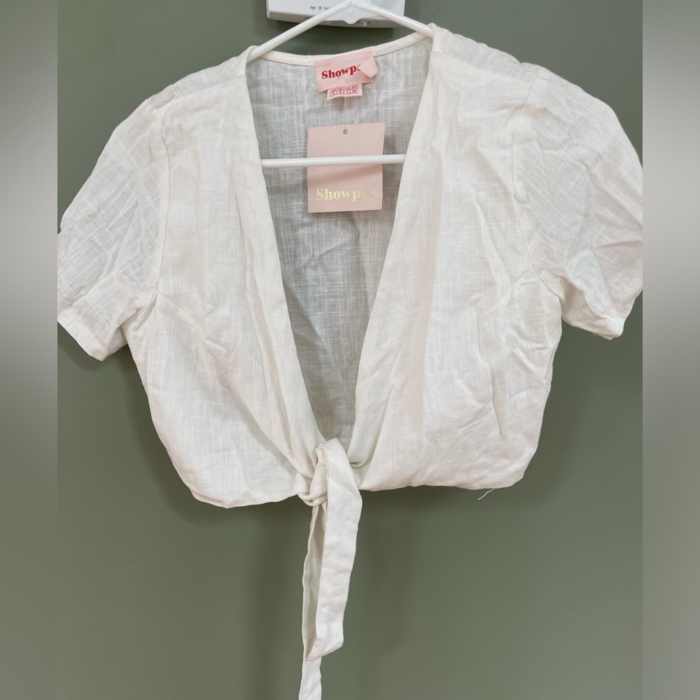 Showpo tie front top